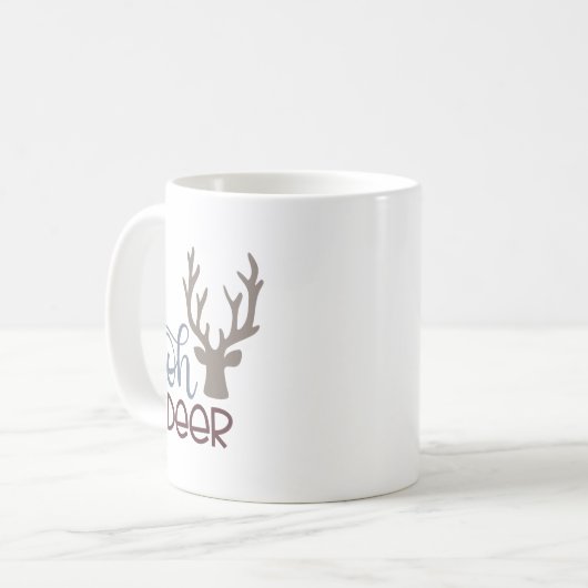 Cute Oh Deer Coffee Mok (Voorkant links)