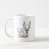 Cute Oh Deer Coffee Mok (Links)