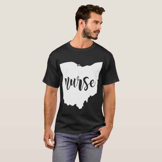Cute Ohio Nurse T-shirt (Voorkant volledig)