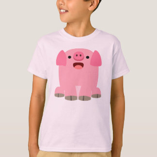 Cute Oinking Cartoon Pig Children T-Shirt