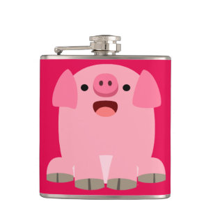 Cute Oinking Cartoon Pig Heupfles