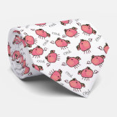 Cute Oinky Pigs Novelty Necktie Stropdas (Opgerold)