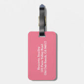 Cute Oinky Pigs Personalized Bag Label Bagagelabel (Achterkant verticaal)