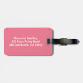 Cute Oinky Pigs Personalized Bag Label Bagagelabel (Achterkant horizontaal)