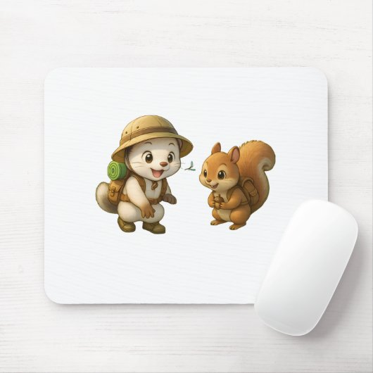 Cute Okojo and Squirrel – Okojo and Friends Muismat (Met muis)