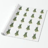 Cute Okra Cadeaupapier (Uitgerold)