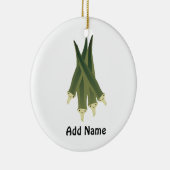 Cute Okra Keramisch Ornament (Rechts)