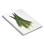 Cute Okra Notitieboek (Rechterzijde)