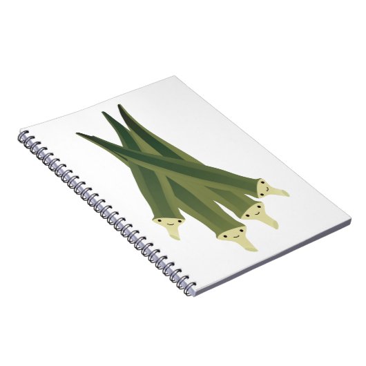 Cute Okra Notitieboek (Rechterzijde)