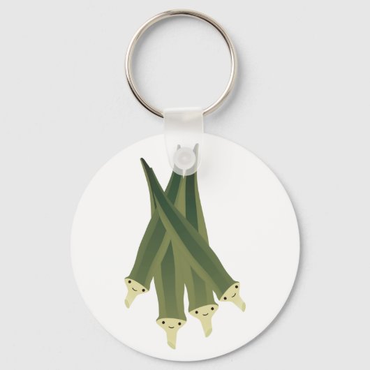 Cute Okra Sleutelhanger (Voorkant)