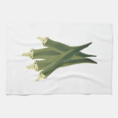 Cute Okra Theedoek (Horizontaal)