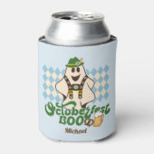 Cute Oktoberfest Ghost Spooky Season Blikjeskoeler (Blikje Voorkant)