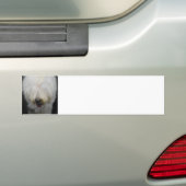 Cute Old English Sheepdog Bumpersticker (Op auto)