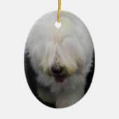 Cute Old English Sheepdog Ornament (Voorkant)