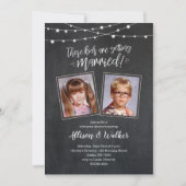 Cute Old Photos Rehearsal Dinner Invites - Lichten Kaart (Voorkant)