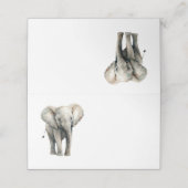 Cute Olifant Aquarel Plaatskaart Plaatskaartje (Buitenkant ongevouwen)