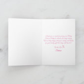 Cute Olifant Baby Shower Bedankkaart (Binnen)