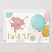 Cute olifant bedankkaart (Voorkant)