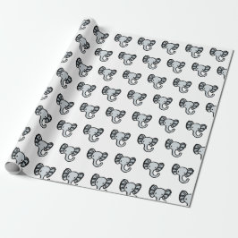 Cute olifant cadeaupapier
