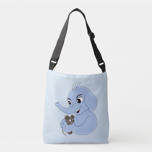 Cute olifant cartoon cross-body bag crossbody tas (Voorkant)