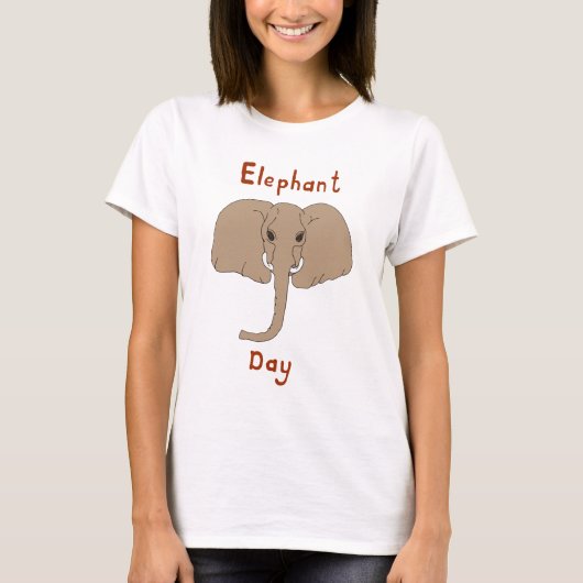 Cute olifant day T-Shirt (Voorkant)