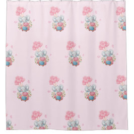 Cute Olifant Douchegordijn | Baby Badkamer Decorat