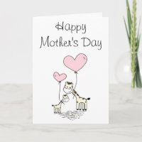 Cute Olifant en Baby Moederdag kaart