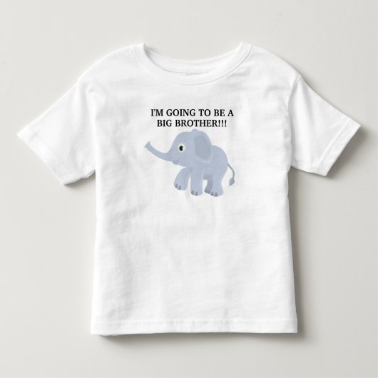 Cute Olifant Grote Broer T Shirt (Voorkant)