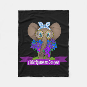 Cute Olifant Heimerheimer Bewustzijn Geschenk Paar Fleece Deken