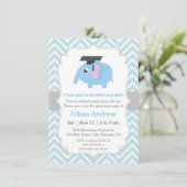 Cute Olifant Kinderen Kleuterschool Afsluitingsfee Kaart (Staand voorkant)