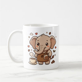 Cute Olifant Koffie Schort Mok