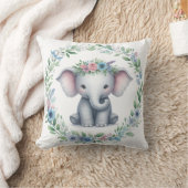 Cute Olifant Kussen in Blauw (Deken)