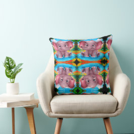 Cute olifant ontwerp kussensloop kussen