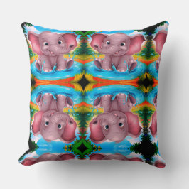 Cute olifant ontwerp kussensloop kussen