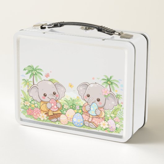 Cute Olifant Pasen Illustratie (Achterkant)