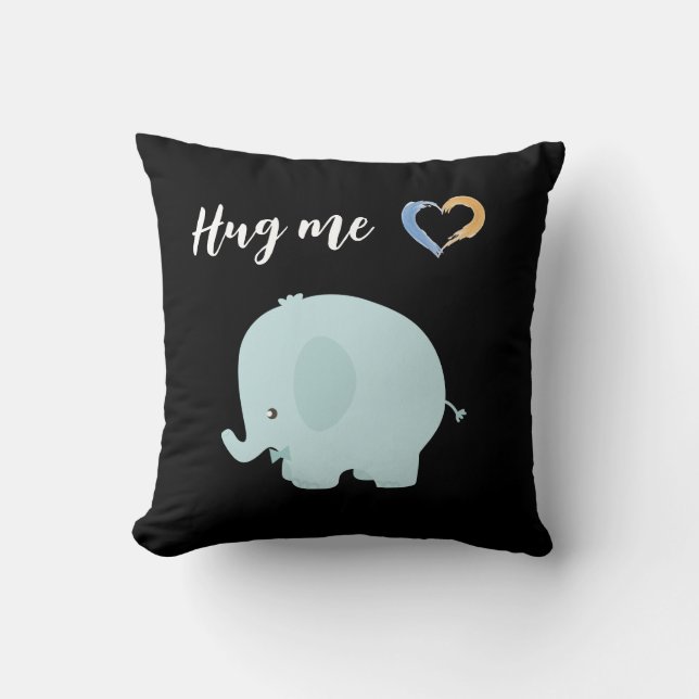 Cute olifant print Sierkussen (Voorkant)