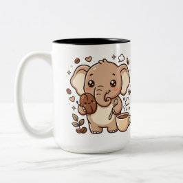 Cute Olifant Tweekleurige Koffiemok