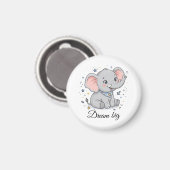 Cute olifantmagneet magneet (Voorkant / Achterkant)