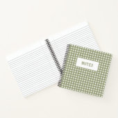 Cute Olive en White Play Day Notitieboek (Binnen)