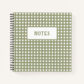 Cute Olive en White Play Day Notitieboek (Voorkant)