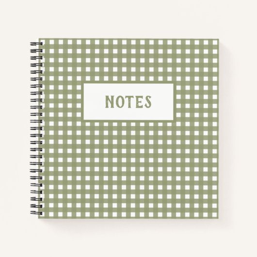 Cute Olive en White Play Day Notitieboek (Voorkant)