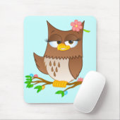 Cute Olivia VonHoot Cartoon Mousepad Muismat (Met muis)