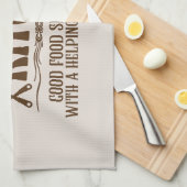 Cute Oma's keuken woordkunst Theedoek (Quarter Fold)