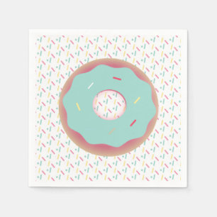 Cute Ombre Donuts Sprinkles Tredes Servet