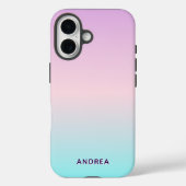 Cute Ombre Personalized Name Case-Mate iPhone Case (Achterkant)