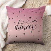 Cute Ombre Pink Glitter Starry Tiny Dancer Kussen (Deken)