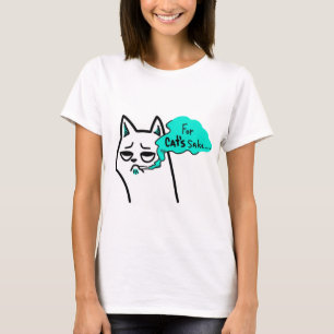 Cute, omwille, man, t - shirts, kitten, grappig, k t-shirt