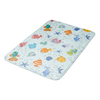 Cute Onderwater Zeedieren Badmat