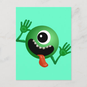 Cute One Eyed Monster Briefkaart