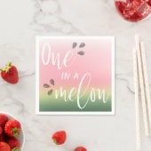 Cute "one in a melon" , kinderen van de verjaardag servet (Insitu)